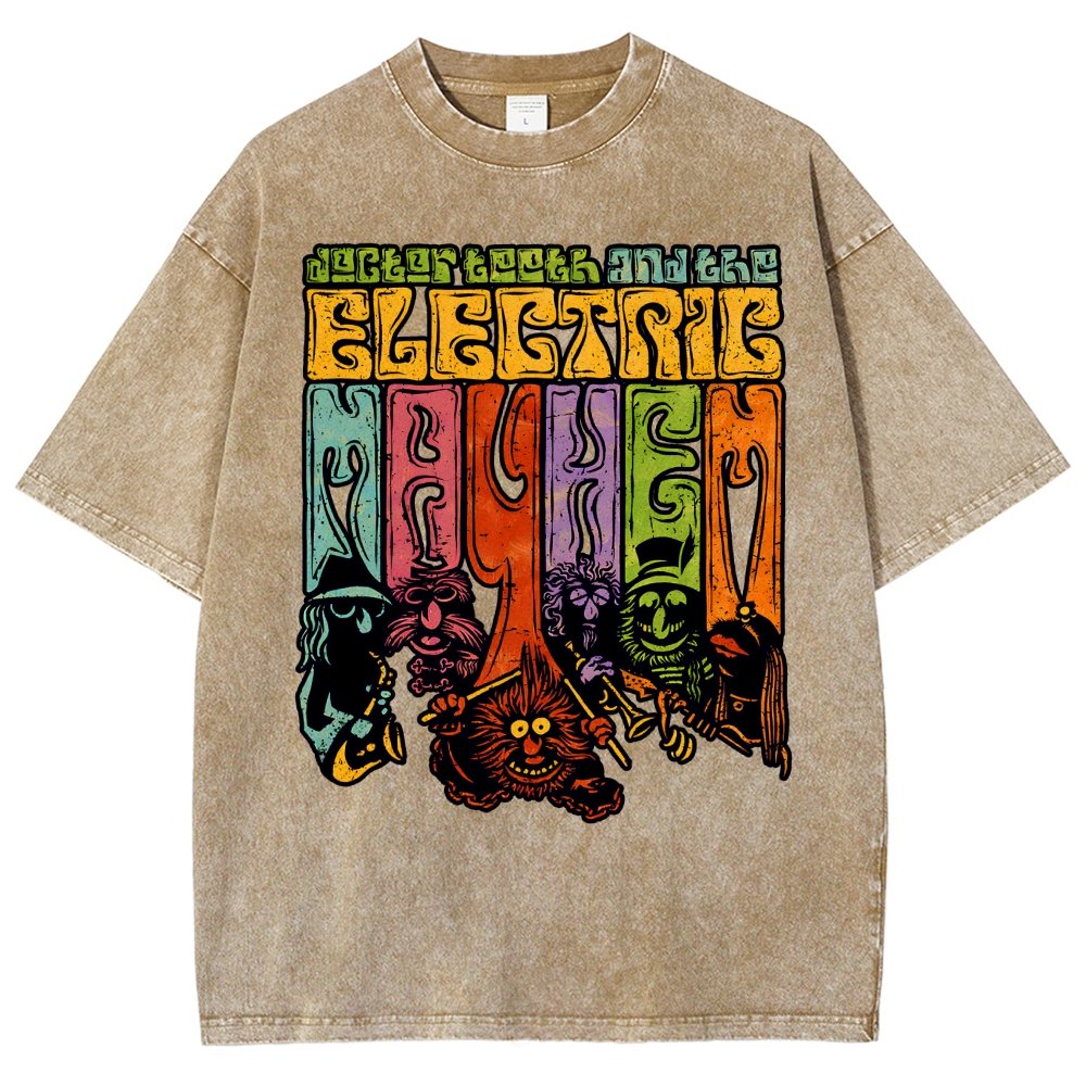 The Psychedelic Mayhem Vintage Distressed T-shirt