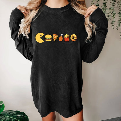 Snack-man Washed Long Sleeve Tee