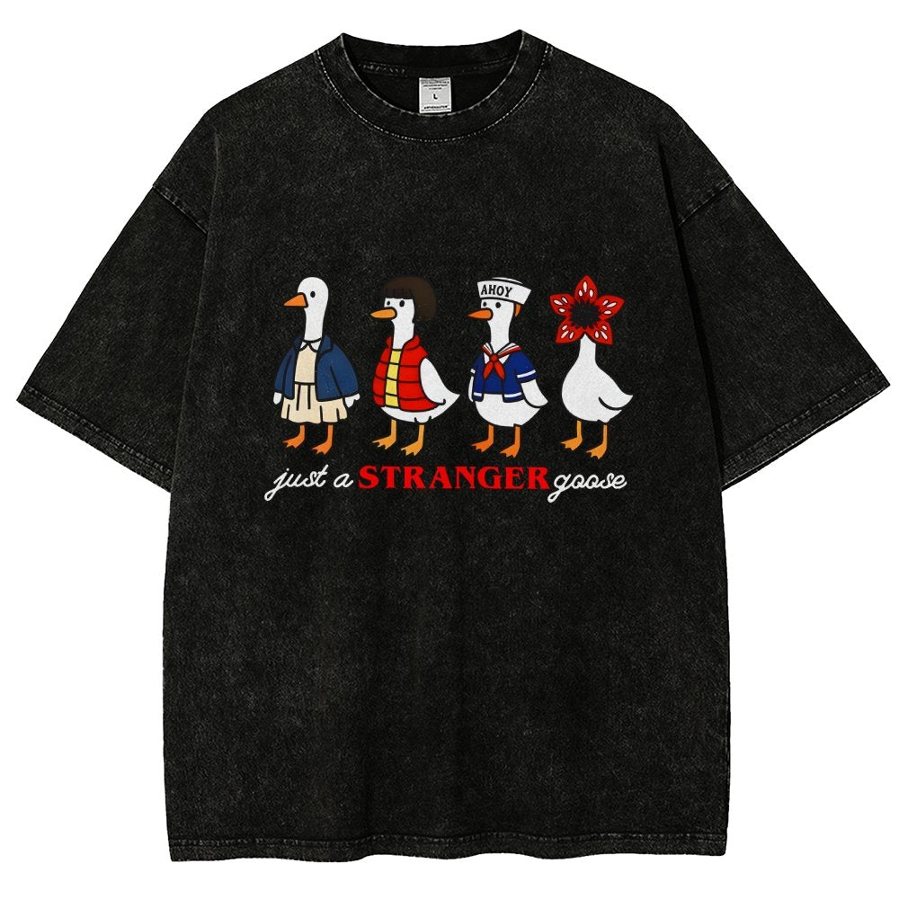 Just a stranger goose Vintage Distressed T-shirt