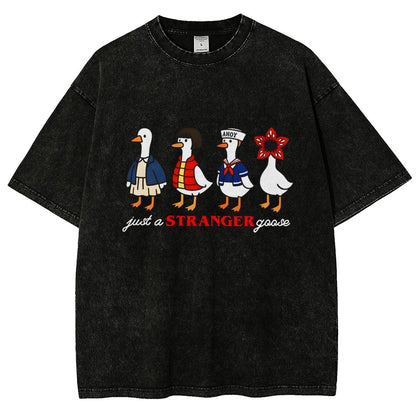 Just a stranger goose Vintage Distressed T-shirt