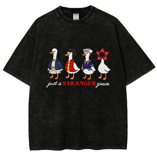 Just a stranger goose Vintage Distressed T-shirt