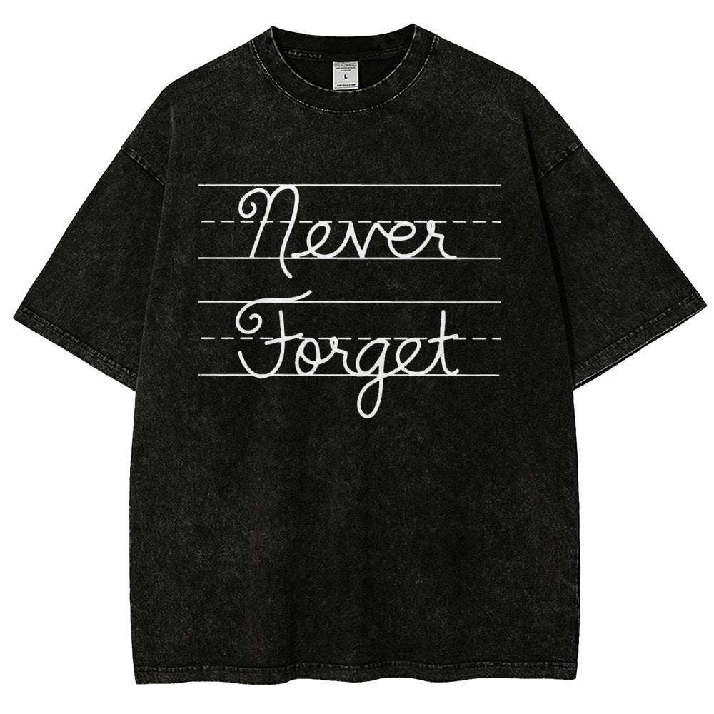 Cursive - Never Forget Vintage Distressed T-shirt