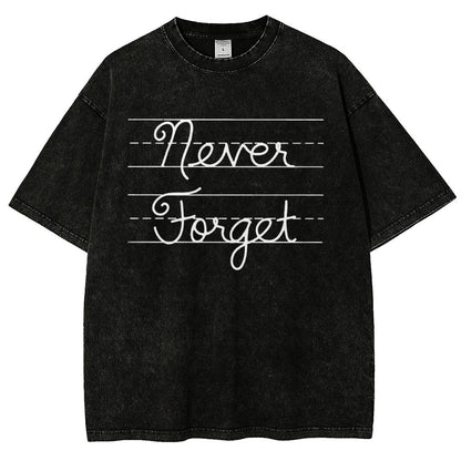 Cursive - Never Forget Vintage Distressed T-shirt