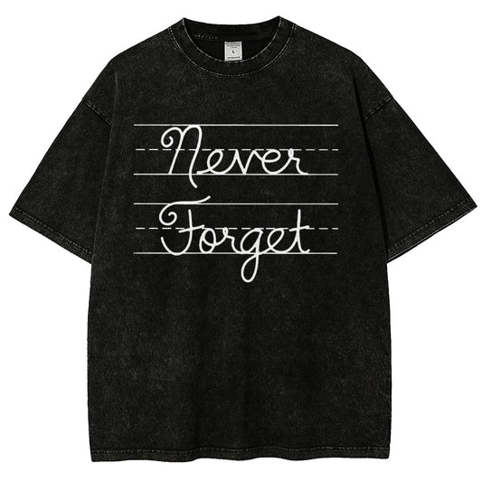 Cursive - Never Forget Vintage Distressed T-shirt