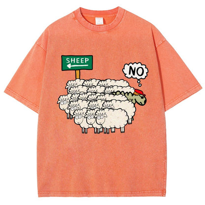 Don’T Be A Sheep Vintage Distressed T-shirt