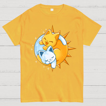 Sun Moon Kittens Geek T-Shirt