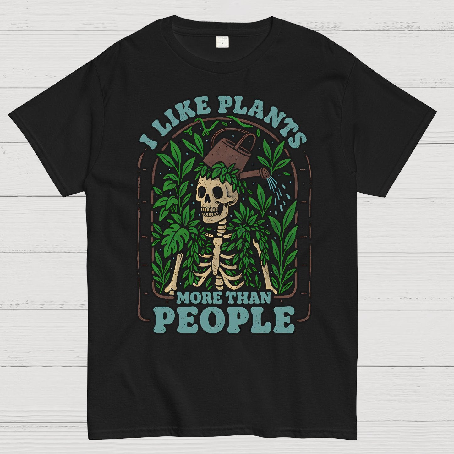 I Like Plants More Than People Geek T-Shirt