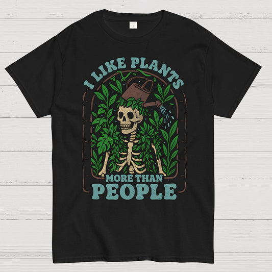 I Like Plants More Than People Geek T-Shirt