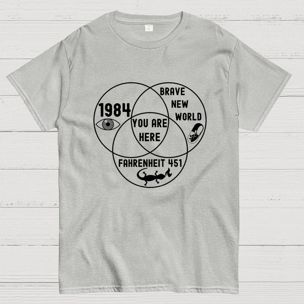 Funny Dystopian Venn Diagram Geek T-Shirt