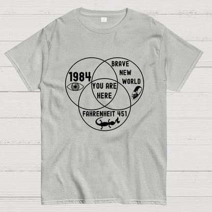 Funny Dystopian Venn Diagram Geek T-Shirt