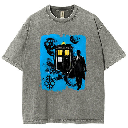 The Explorer And The Time Machine Vintage Distressed T-shirt