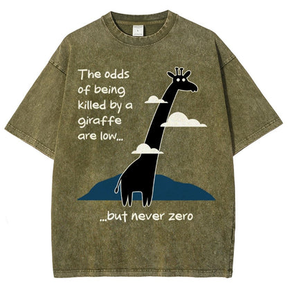 Killer Giraffe Vintage Distressed T-shirt