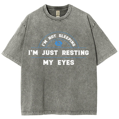 Just Resting My Eyes Vintage Distressed T-shirt