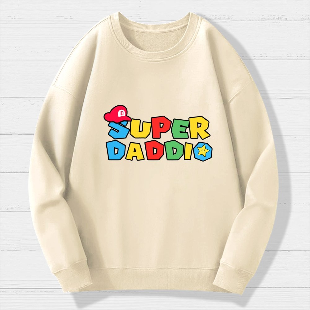 Super Daddio Geek Cotton Sweatshirt