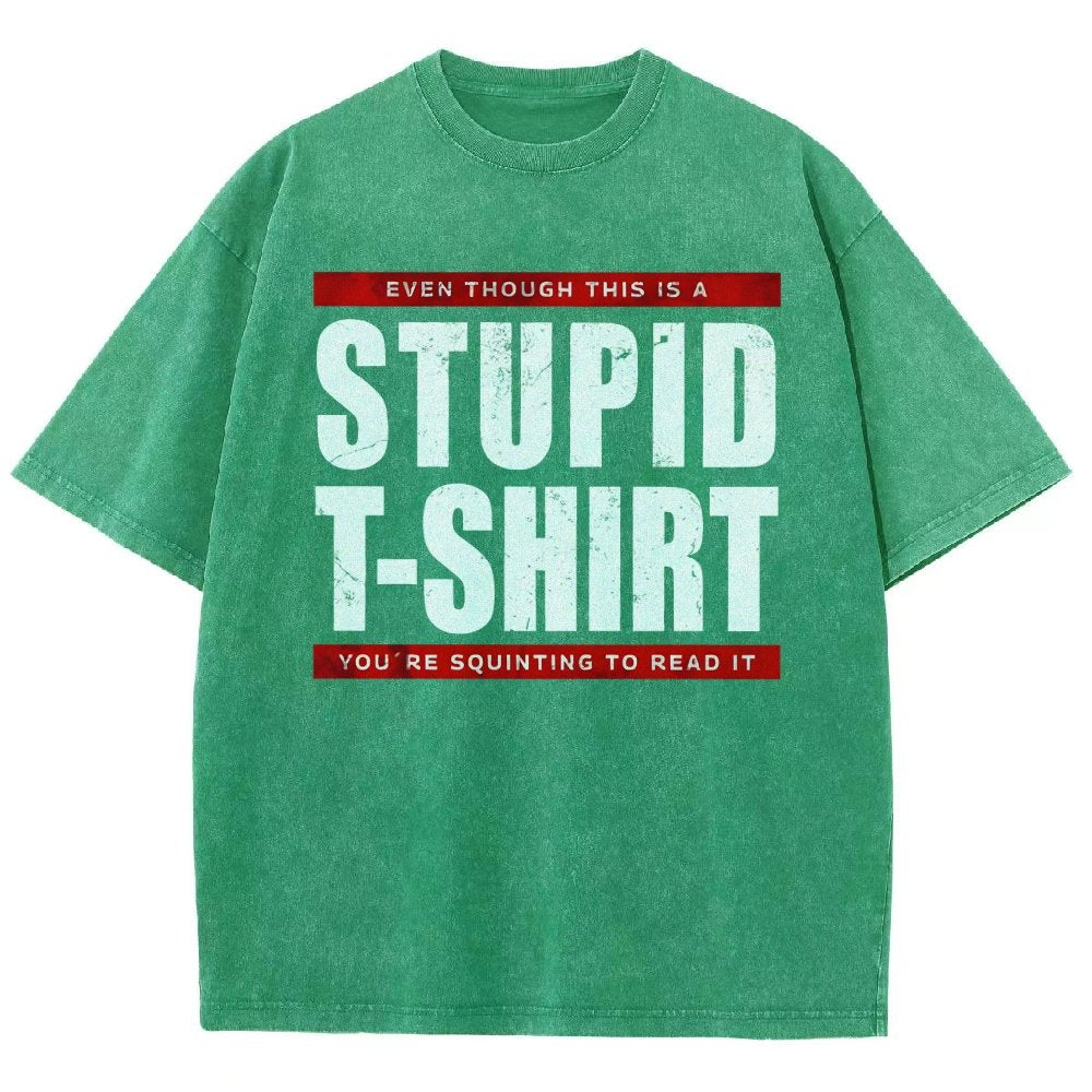 STUPID T-SHIRT Vintage Distressed T-shirt