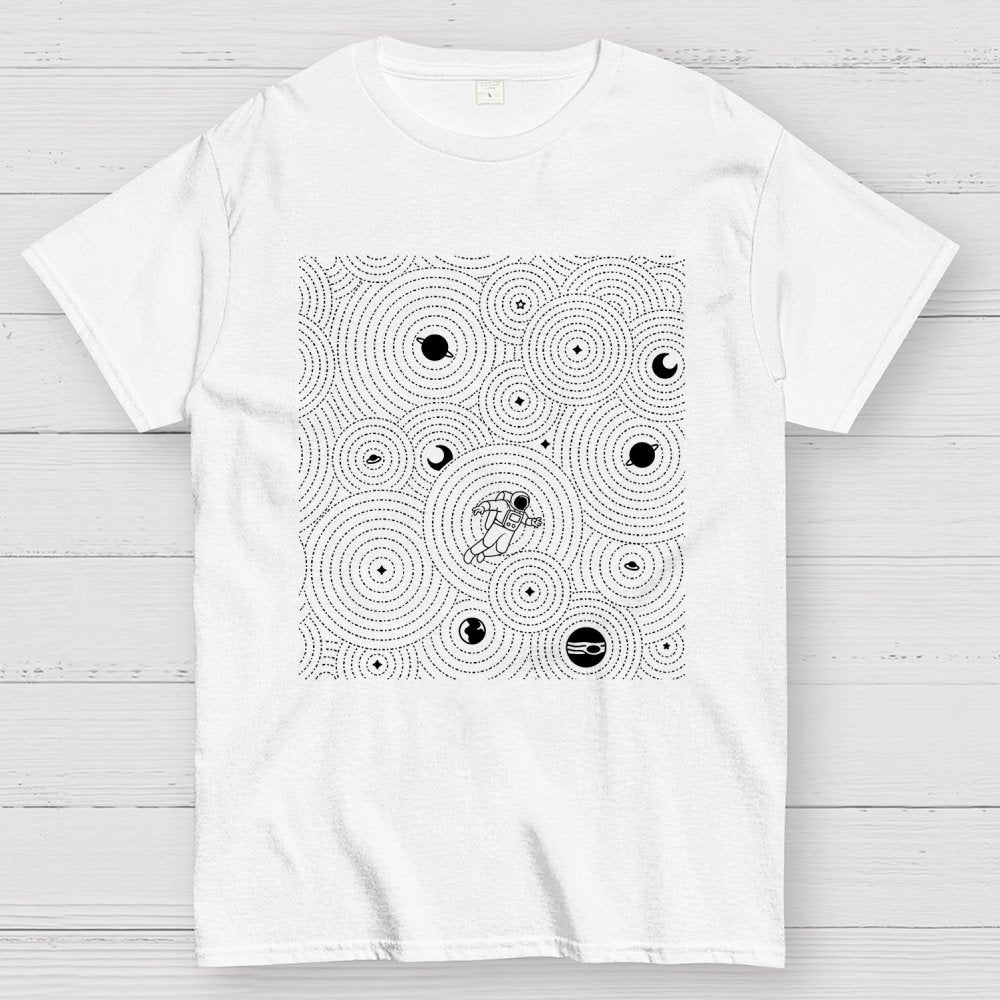 Zen Garden Astronaut Pattern Geek T-Shirt