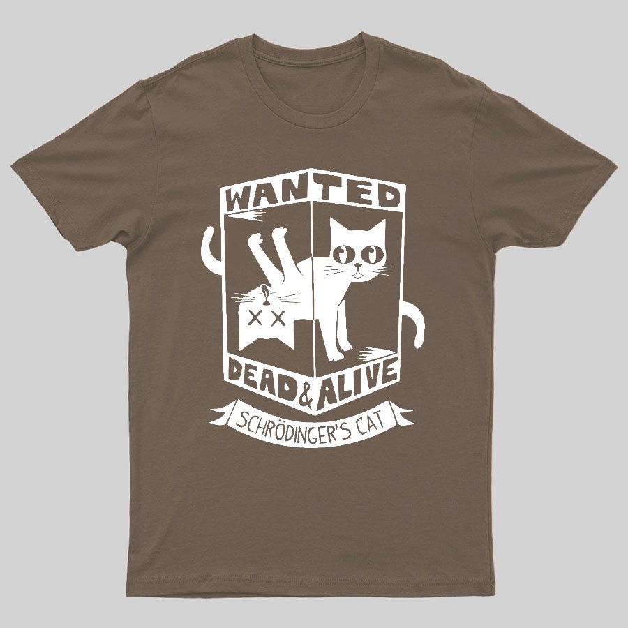Schrödinger's Cat Mathe, Physics Geeky T-Shirt