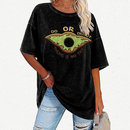 Do or Donut There is no try Vintage Distressed T-shirt