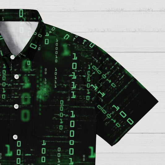 Binary Computer 1s and 0s Geeky Short Sleeve Shirt Geeky Shirt