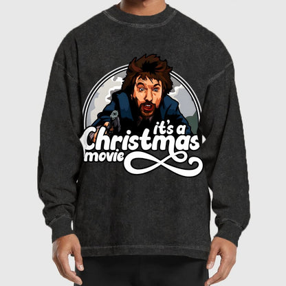 It‘s A Christmas Movie Washed Long Sleeve Tee