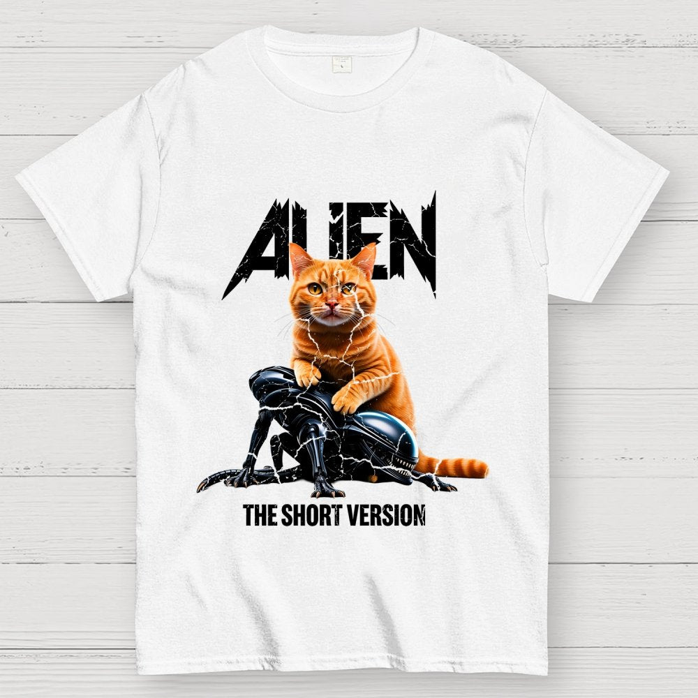 Alien Cat Heavy Geek T-Shirt
