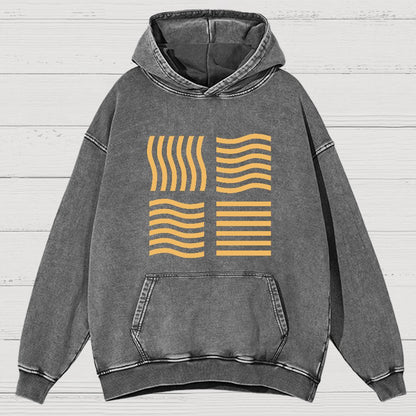 Elemental Stones Geeky Vintage Distressed Hoodie