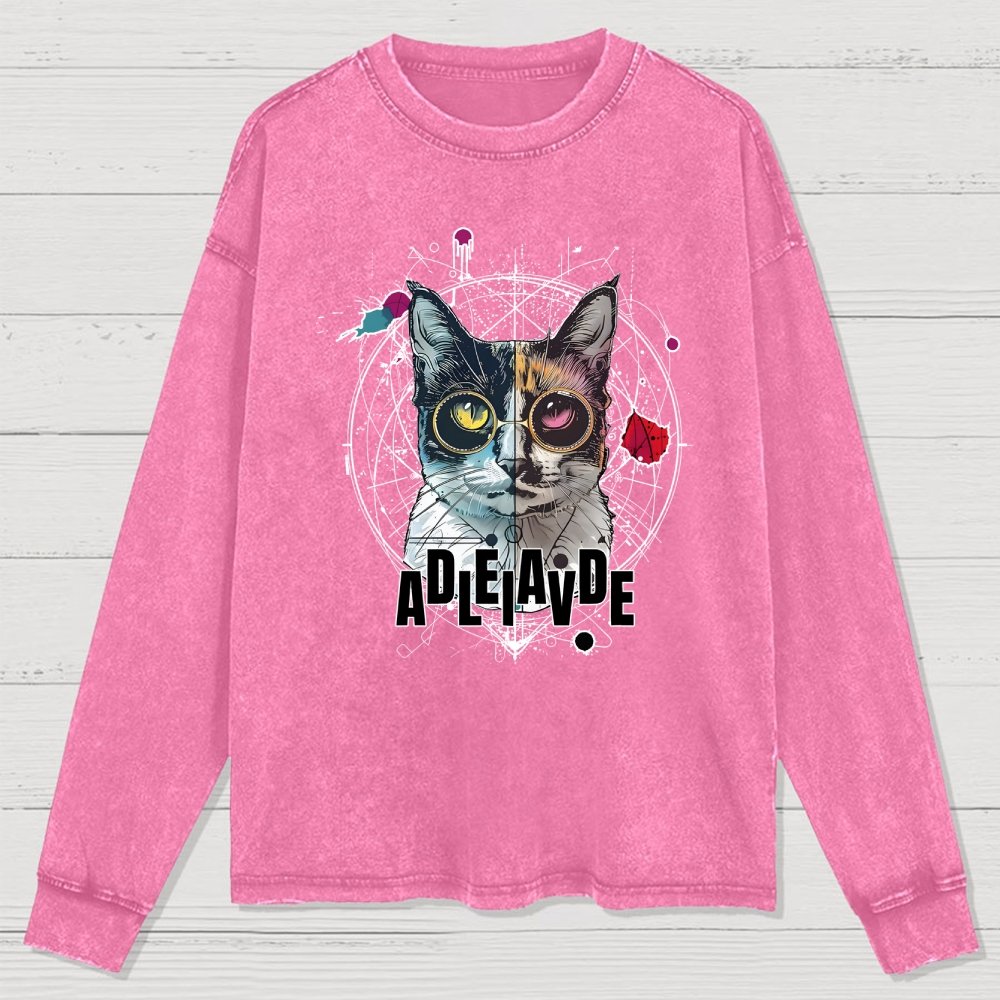 Schrödinger's Cat Washed Long Sleeve Tee