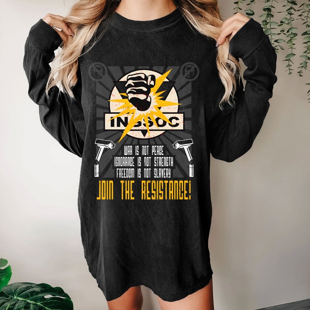 Join The Rebellion Washed Long Sleeve Tee