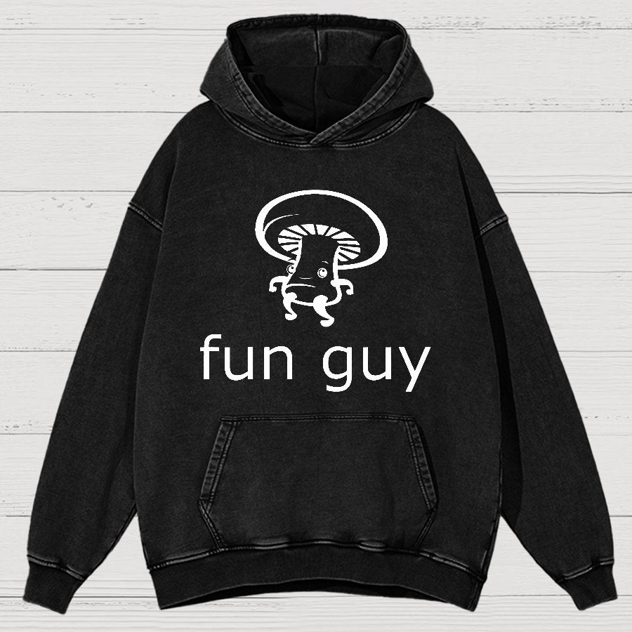Fun Guy Vintage Distressed Hoodie