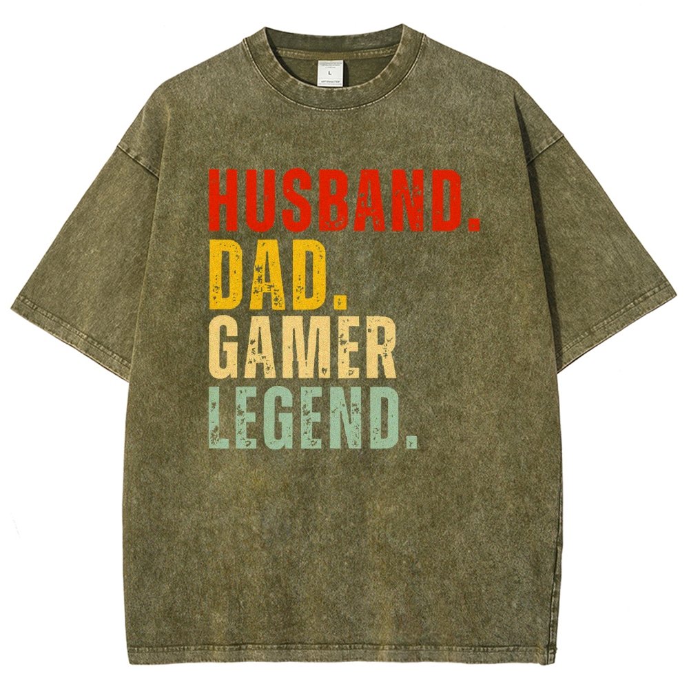 Gamer Dad Vintage Distressed T-shirt