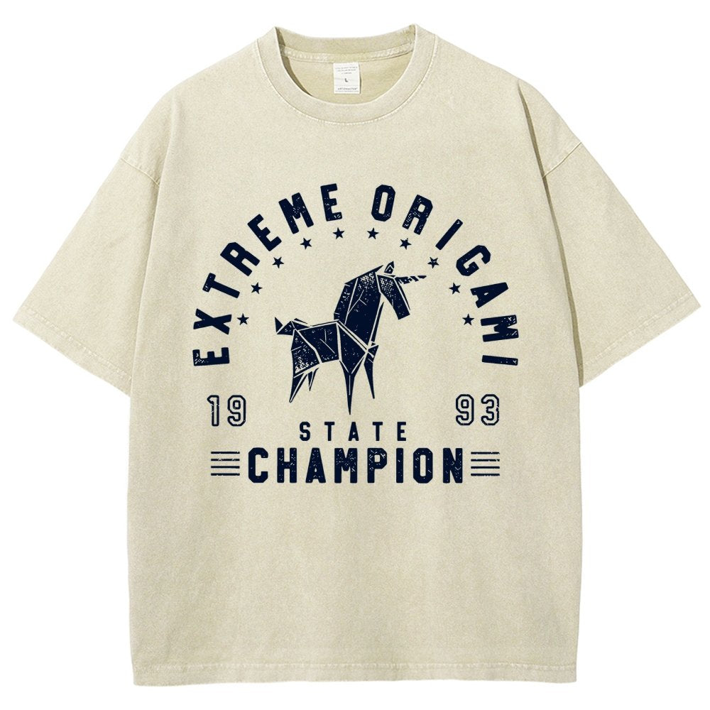 Extreme Origami Champ Vintage Distressed T-shirt