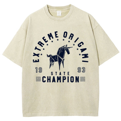 Extreme Origami Champ Vintage Distressed T-shirt