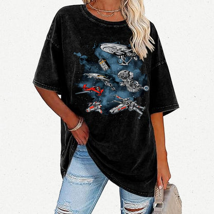 Ultimate Space Fleet Vintage Distressed T-shirt