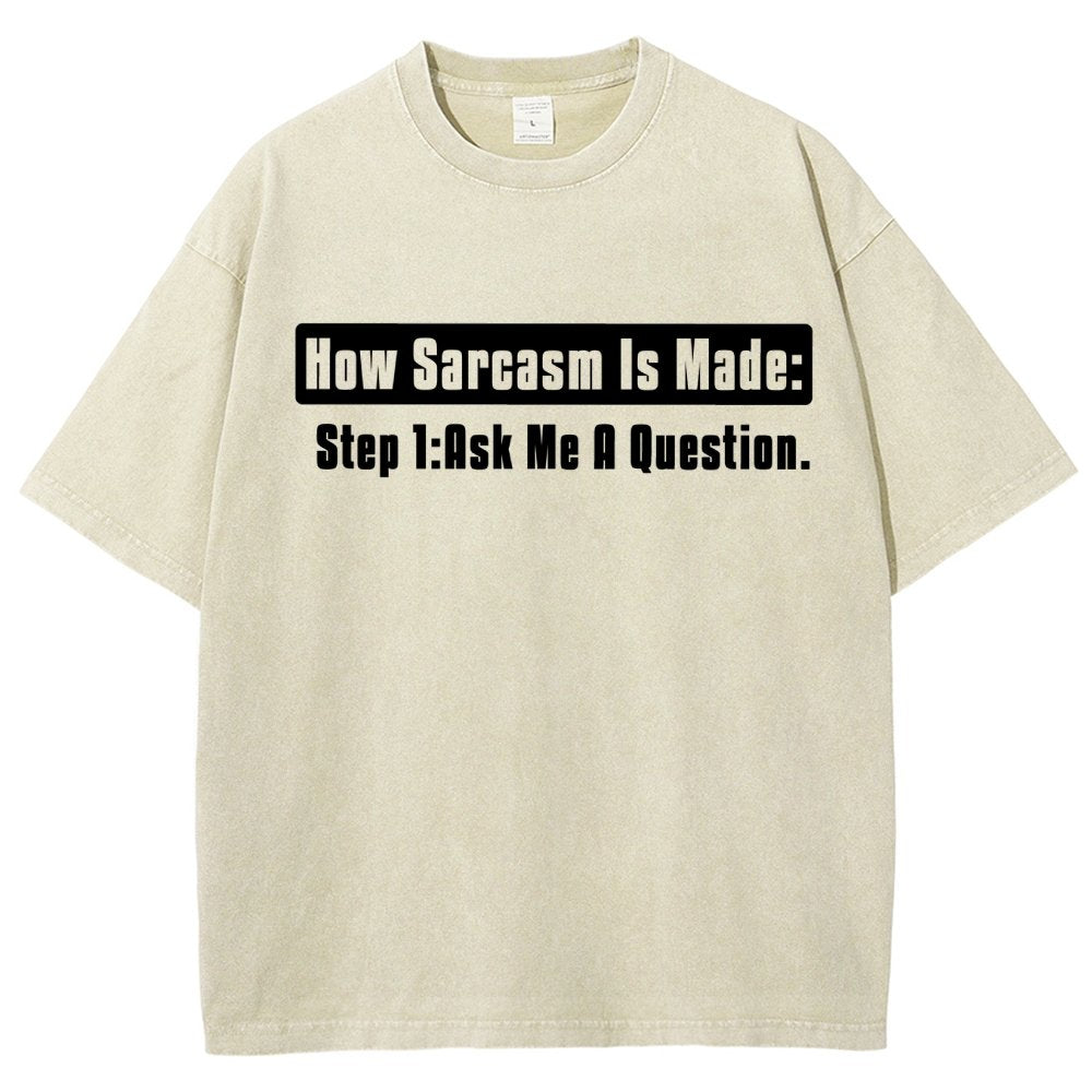 Step 2 Sarcasm Vintage Distressed T-shirt
