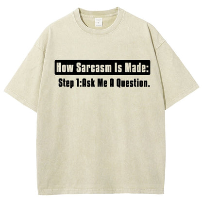 Step 2 Sarcasm Vintage Distressed T-shirt