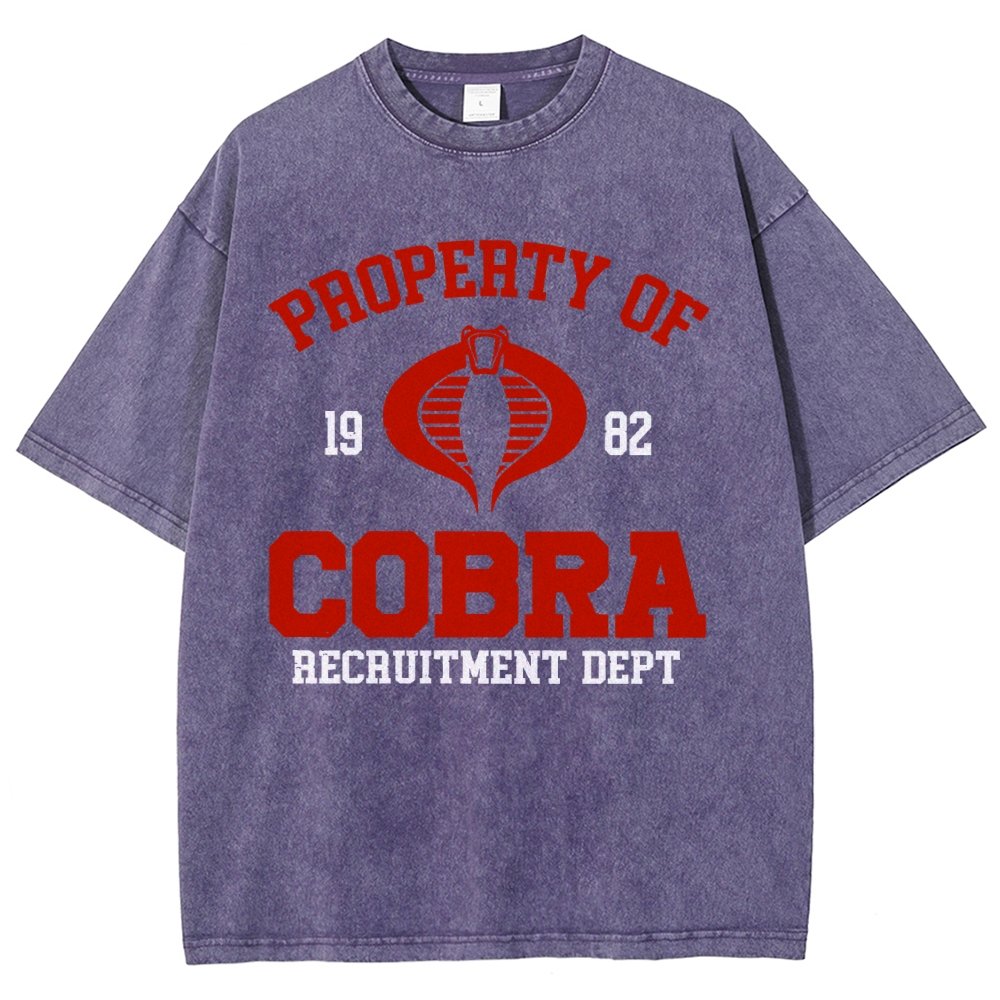 Property of cobra Vintage Distressed T-shirt
