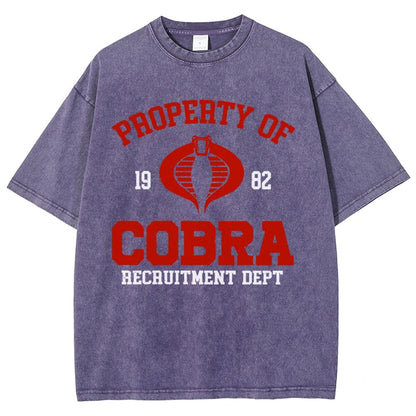 Property of cobra Vintage Distressed T-shirt