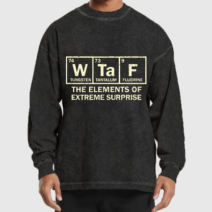 The Extreme Element of Surprise Geeky Washed Long Sleeve Tee