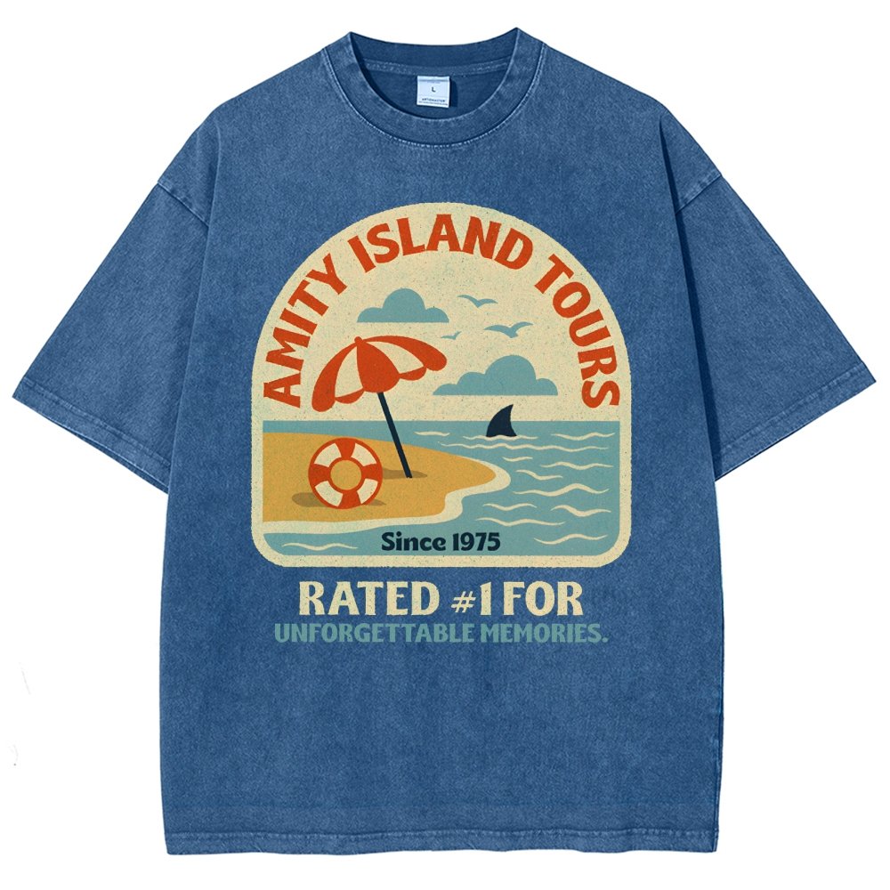 Seaside Tours Vintage Distressed T-shirt