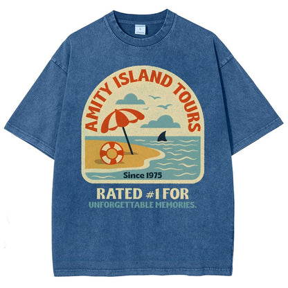 Seaside Tours Vintage Distressed T-shirt