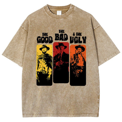The Good The Bad The Ugly  Vintage Distressed T-shirt