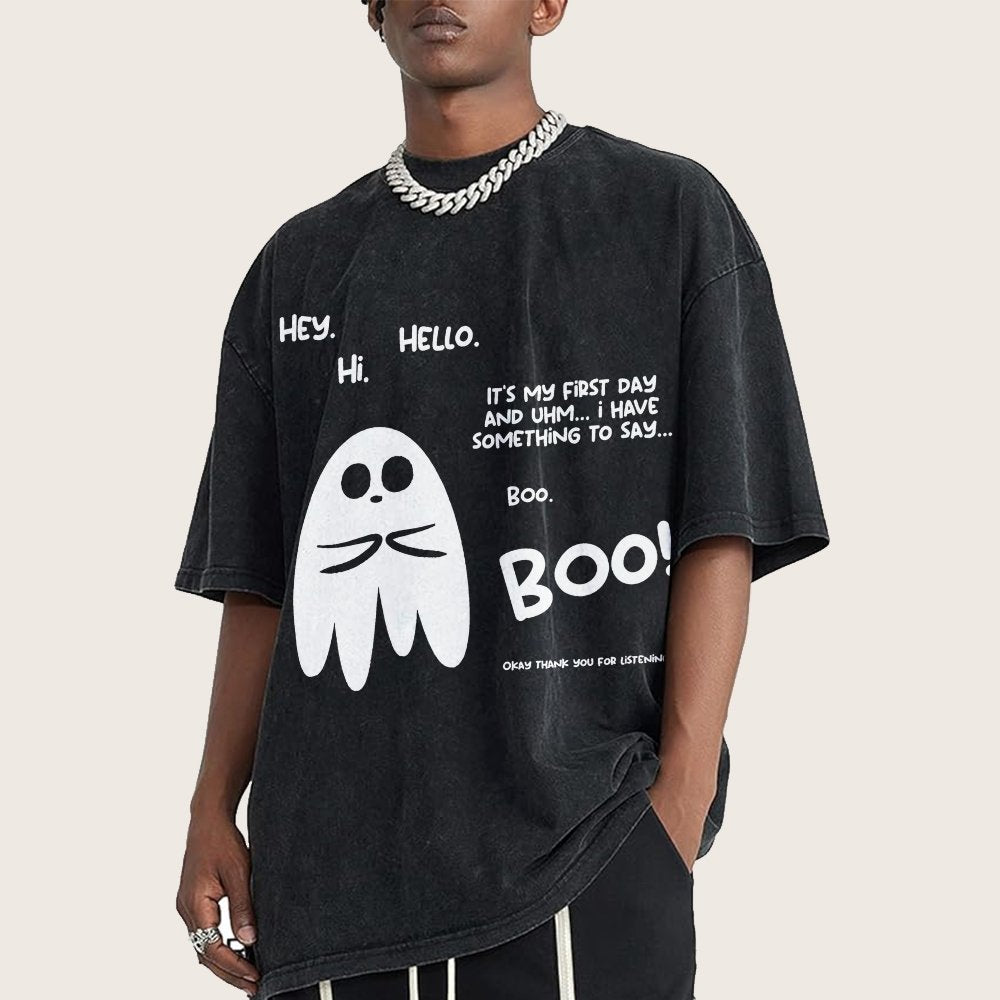 Anxious Ghost Vintage Distressed T-shirt