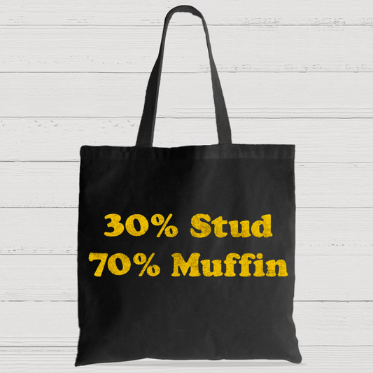 30% Stud 70%Muffin Casual Classic Canvas Bag