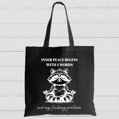 Inner Peace Begins With Four Words Casual Classic Canvas Bag