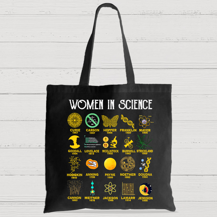 Retro Women in Science Casual Classic Canvas Bag