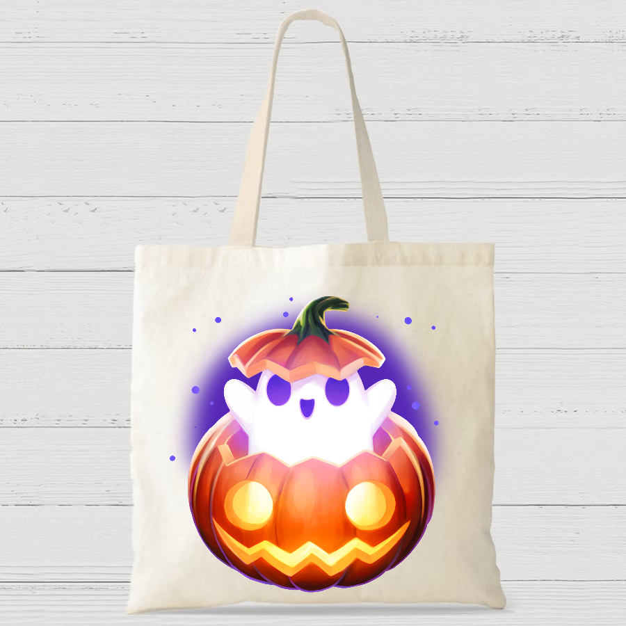 Spooky Ghost Halloween Casual Classic Canvas Bag