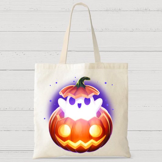 Spooky Ghost Halloween Casual Classic Canvas Bag